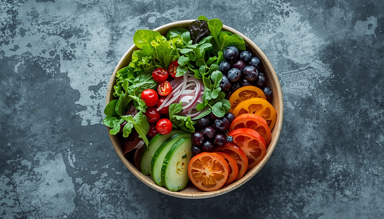 Khivaronhlox fresh greens bowl composition